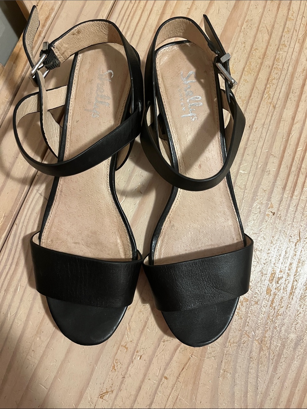 Shellys London Black Ankle-Strap Heeled Sandals - Picture 2 of 6